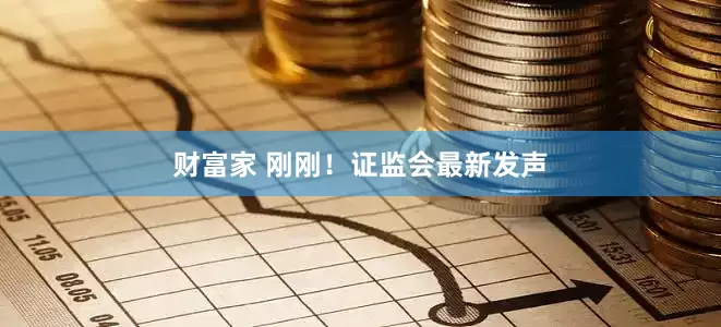财富家 刚刚！证监会最新发声