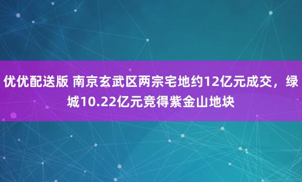 优优配送版 南京玄武区两宗宅地约12亿元成交，绿城10.22亿元竞得紫金山地块